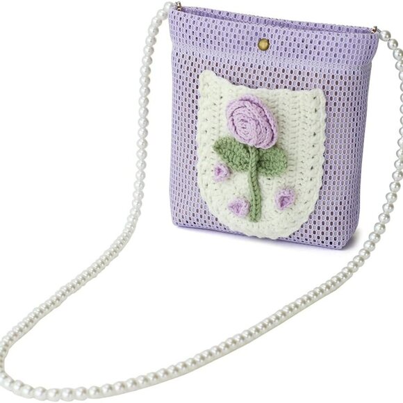 Crossbody Bag for Women & Girls - Small Mesh Purse Wallet with Original Design, - Picture 7 of 9